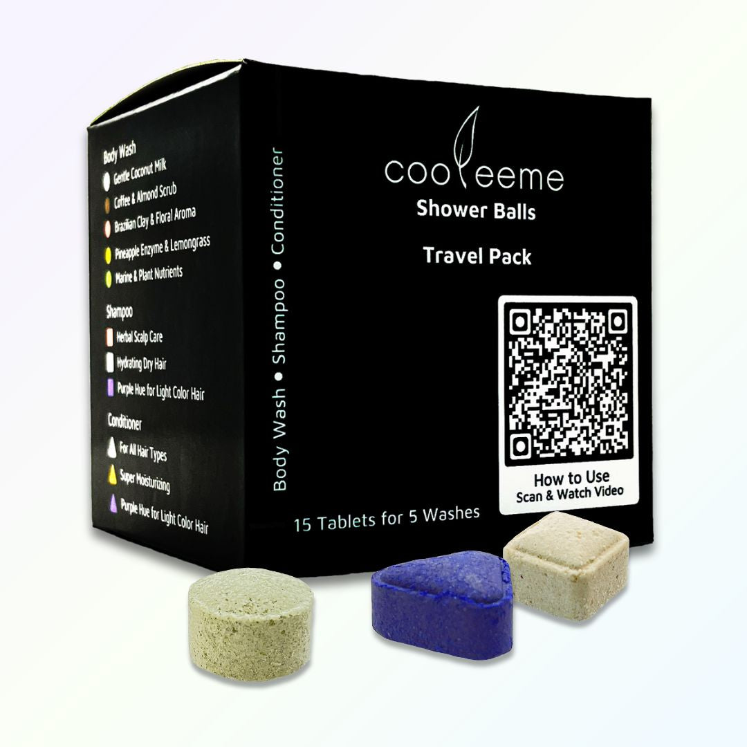 Shower Balls Sample Pack 15 Tablets for 5 Washes – cooleeme